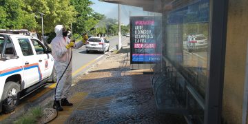 Operação contra Covid usa drone e carro de som