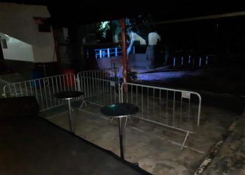 Espaço do chácara no Jardim Novo Sol, que estava sendo preparado para um festa clandestina e foi fechado pela  GM. Foto: Dibvulgação