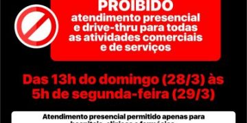 Hortolândia “fecha” por 16h a partir da tarde deste domingo