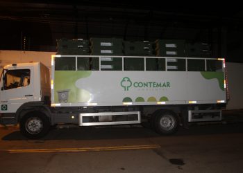 Sistema de coleta de lixo mecanizada, que foi ampliado para mais dois bairros em Campinas: já foram instalados 4.400 contêineres na cidade. Foto\ Divulgação