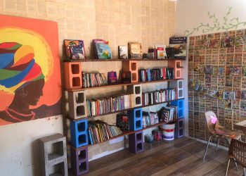 Primeira biblioteca da comunidade Chico Amaral, em Campinas: espaço idealizado por Majori Nascimento da Silva - Foto: Divulgação