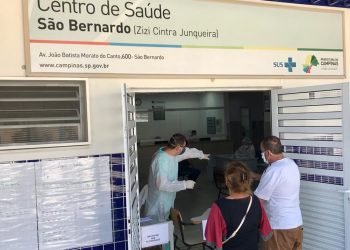 O Centro de Saúde do São Bernardo ficou aberto nos três dias do feriado. Foto: Carlos Bassan/PMC