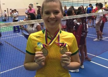 A atleta de badminton Bianca Lima - Foto: Divulgação