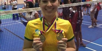 A atleta de badminton Bianca Lima - Foto: Divulgação