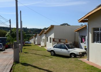 Conjunto de 15 casas construído no Parque Eldorado. Foto: Eduardo Lopes/Divulgação