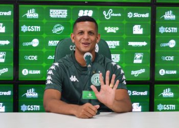 Lucão do Break diz que gosta do apelido e pediu para ser chamado assim pela torcida. Foto: Depto. de Comunicação/Guarani FC.