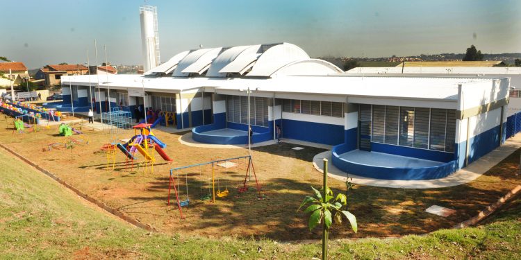 Creche municipal em Campinas; primeiro dia de aulas presencias desde março do ano passado. Foto: Divulgação \ PMC