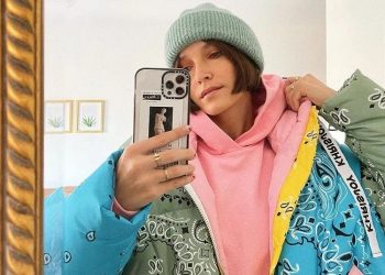 Jaqueta com estampa de bandana, look muda na hora - Fotos:  Reprodução Instagram e Pinterest