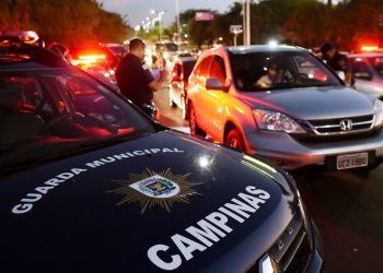 Guarda Municipal também realizou fiscalizações do Toque de Recolher nas ruas de Campinas. Foto: Carlos Bassan/PMC