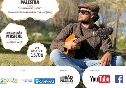 Rafael Marin se apresenta com música e palestra nesta terça (15)