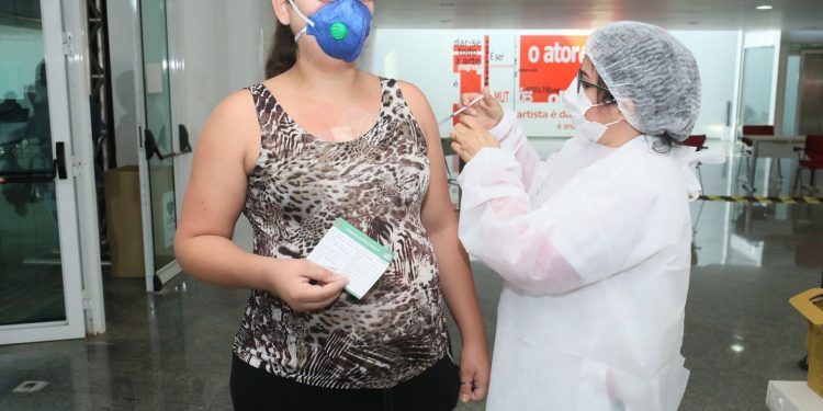 Posto de vacina contra a Covid, em Paulínia:. Foto: Divulgação