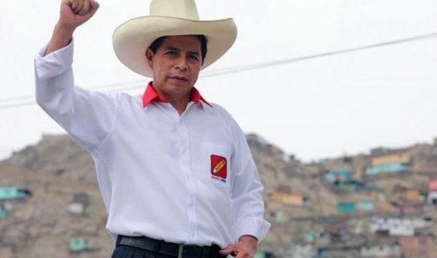 O socialista Pedro Castillo confirma sua eleição no Peru - Foto: Reprodução/Facebook/Wladimir Cerrón