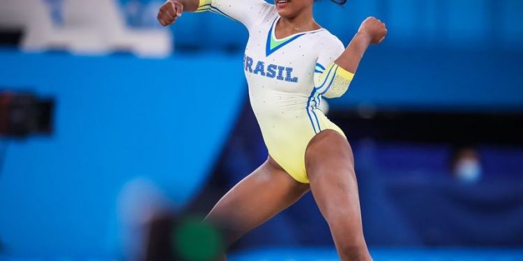 Rebeca Andrade se destaca na disputa individual da ginástica artística - Foto: Gaspar Nóbrega/COB