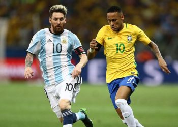 Messi e Neymar: jogadores protagonizam final da Copa América entre Argentina e Brasil - Foto: Lucas Figueiredo/CBF