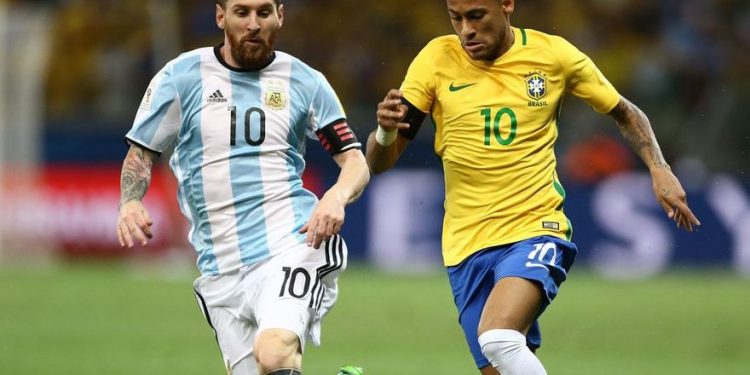 Messi e Neymar: jogadores protagonizam final da Copa América entre Argentina e Brasil - Foto: Lucas Figueiredo/CBF