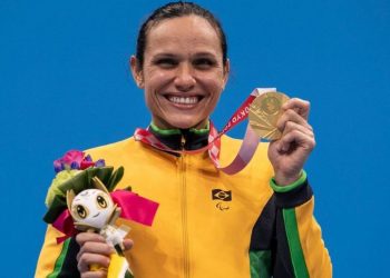 Maria Carolina Santiago garantiu o ouro na prova de 100 metros livre da classe S12 - Foto: Alê Cabral/CPB