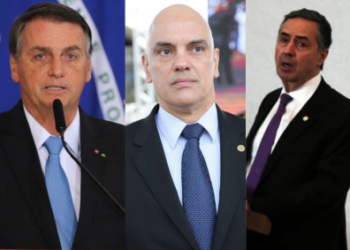 Bolsonaro quer processo contra Moraes e Barroso