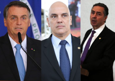 Bolsonaro quer processo contra Moraes e Barroso