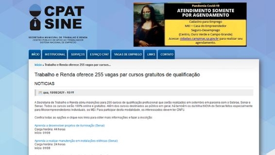 Campinas abre inscrição para 255 vagas em cursos de qualificação
