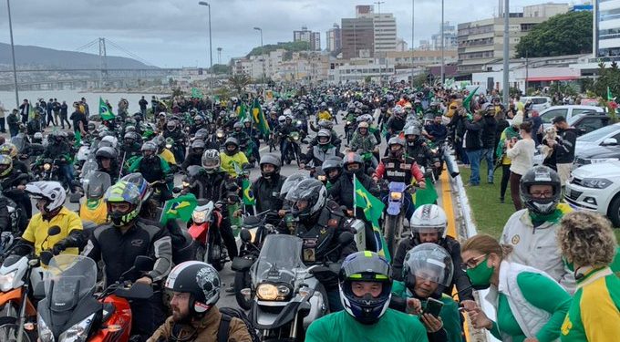 Segundo a PM, cerca de 24 mil motos participaram do evento. Foto: Reprodução