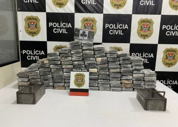 Drogas apreendidas pela Polícia Civil em um galpão de Indaiatuba. Foto: Polícia Civil/Divulgação