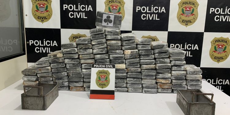 Drogas apreendidas pela Polícia Civil em um galpão de Indaiatuba. Foto: Polícia Civil/Divulgação