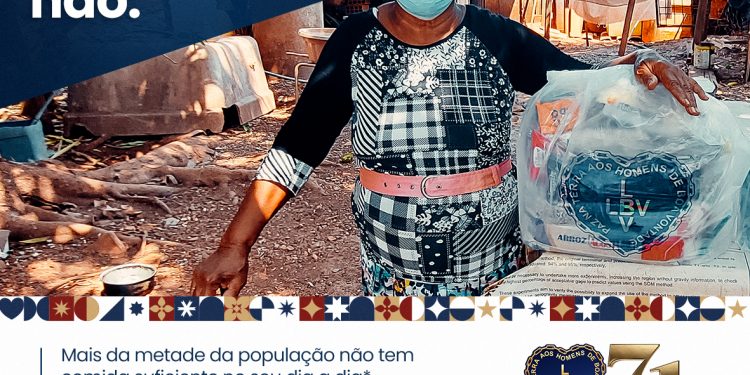 Cartaz da campanha da Legião da Boa Vontade: pandemia agravou situação das famílias e ampliou números de pessoas na linha da miséria Foto: Divulgação