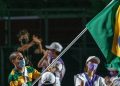 O porta-bandeira do Brasil na cerimônia de encerramento da Paralimpíada de Tóquio (Japão) foi o multimedalhista Daniel Dias,. Foto: CPB
