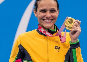 Maria Carolina Santiago bateu, nesta quarta-feira, o recorde paralímpico na prova de 100 metros peito da classe SB12 - Foto: Ale Cabral/CPB