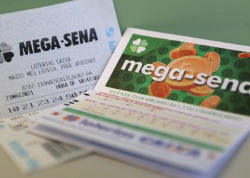 Bilhetes de aposta da mega-sena, cujo sorteio ocorre neste sábado, às 20h. Foto: Tânia Rêgo/Agência Brasil.
