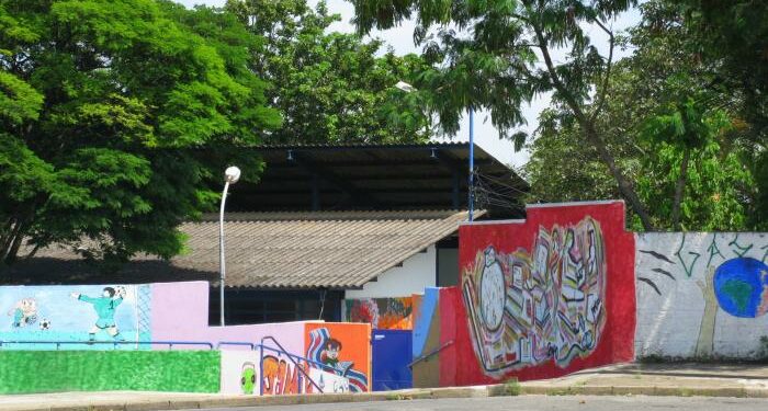 A Escola Estadual Deputado Jamil Gadia fica no Parque da Figueira, em Campinas. Foto: Reprodução
