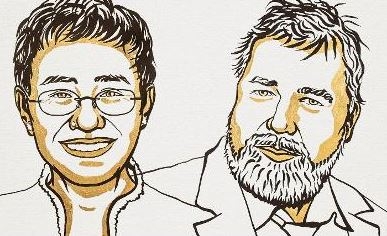 Nobel da Paz vai para jornalistas por defesa intransigente da liberdade de expressão