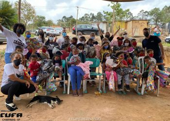 Comunidade do Jardim Novo Paraisópolis: solidariedade propicia doações e alegria às crianças no domingo - Fotos: Divulgação