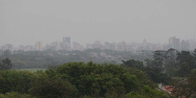 Domingo cinzento e nublado em Campinas registrou, segundo o Cepagri, precipitação de 4mm: mês foi generoso Foto: Leandro Ferreira/Hora Campinas
