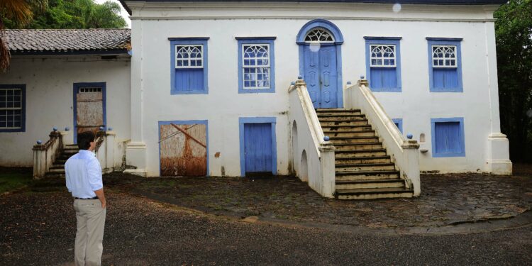 Fachada da casa sede da Fazendo Mato Dentro: 
 século 19. Fotos: Divulgação /PMC