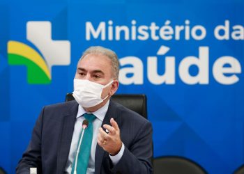 O Ministro da Saúde, Marcelo Queiroga: casos de contaminação com a variante Ômicron estão quase em fase de extinção, segundo a Fiocruz Foto: Walterson Rosa/MS