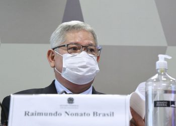 Raimundo Nonato, diretor da VTCLog à CPI. Foto Edilson Rodrigues/ Agência senado