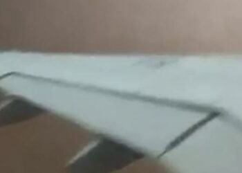 Aeronave da Azul cruzou a tempestade de areia: passageiros relatam momentos de pânico Foto: Divulgação