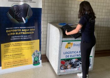 Parceria entre a BrasilReverso e o Aeroporto de Viracopos resulta na instalação de quatro pontos de coleta de lixo eletrônico - Foto: Divulgação