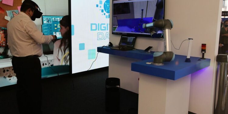Digital Day, exposição de tecnologia 5G, acontece no Salão Negro do Congresso Nacional. Foto: Agência Brasil