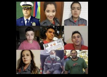 Imagem dos alunos que morreram no desabamento da gruta em Altinópolis, em homenagem feita pela empresa que realizava o treinamento, a Real Life Foto: Facebook