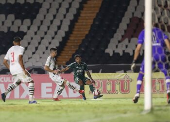 Lance do duelo entre Vasco e Guarani, pelo primeiro turno da Série B deste ano. Foto: Thomaz Marostegan/Guarani FC