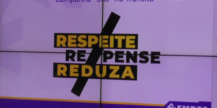 Cartaz da campanha de redução de mortes no trânsito em Campinas. Foto: reprodução
