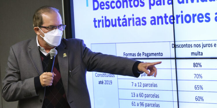 O secretário de Finanças de Campinas, Aurílio Caiado. Foto: Carlos Bassan/ PMC