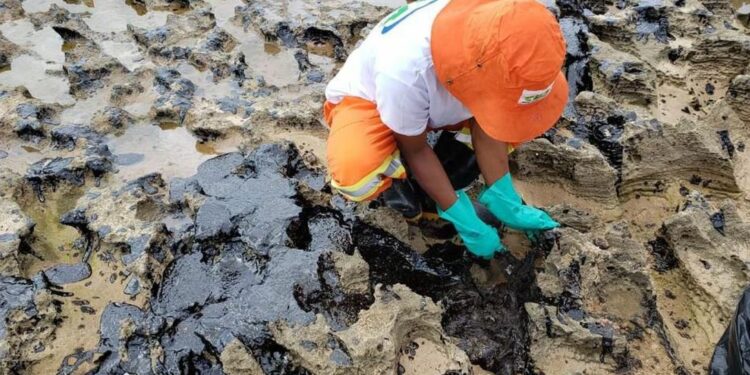 Polícia Federal:  foram encontradas manchas de óleo em mais de mil localidades, em 11 estados litorâneos - Foto: Agência Petrobras