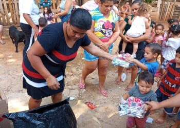 Uma das várias ações de Natal realizadas pela Casa da Sopa, em Campinas. Fotos: Divulgação
