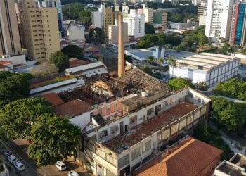 Imagem aérea de antes da demolição - Fotos: Leandro Ferreira/Hora Campinas