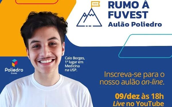 Cursinho oferece aulão gratuito e on-line para vestibular da Fuvest