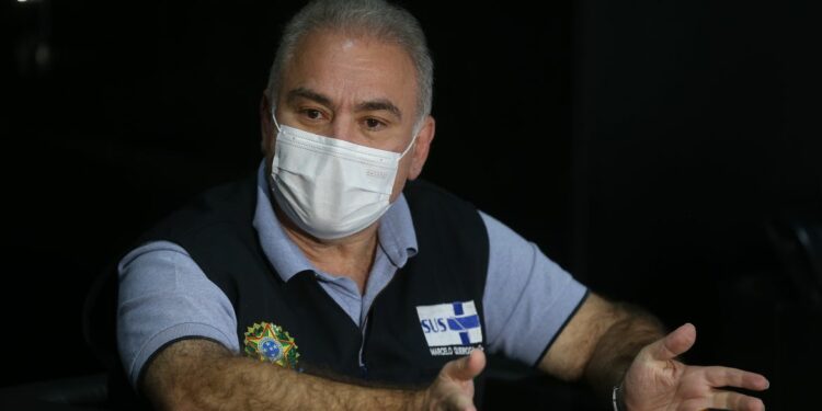 O ministro da Saúde, Marcelo Queiroga: 1.342 casos de varíola dos macacos foram registrados no País, com uma morte Foto: Agência Brasil