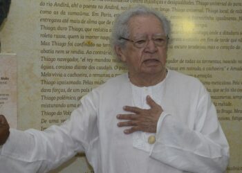O corpo do poeta Thiago de Mello será velado no Palácio Rio Negro, Centro Histórico de Manaus. Foto: Divulgação